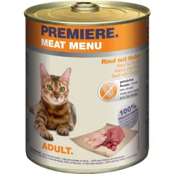 Premiere Meat Menu macska konzerv adult marha&csirke 6x800g