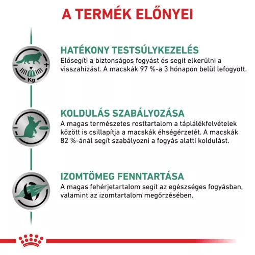 Royal Canin Veterinary Satiety wm fogyasztó száraz macskaeledel 3,5kg