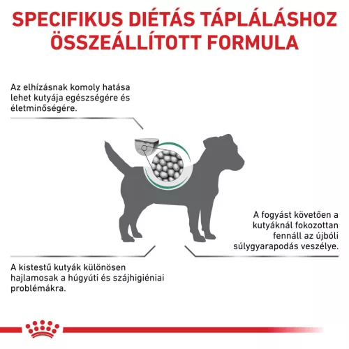 Royal Canin Veterinary Satiety wm S fogyasztó kistestű száraz kutyaeledel 3kg