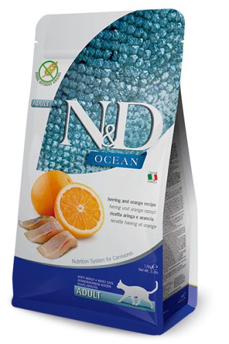 N&D Ocean hering&narancs adult száraz macskaeledel 300g