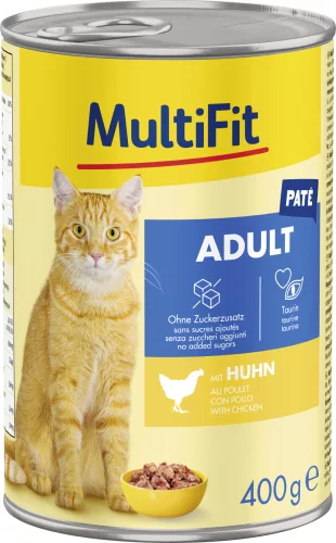 MultiFit macska konzerv paté adult csirke 6x400g