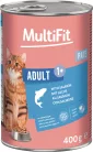 MultiFit macska konzerv paté adult lazac 6x400g