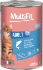 MultiFit macska konzerv zselé adult lazac 6x400g