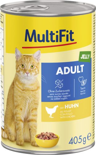 MultiFit macska konzerv zselé adult csirke 6x400g