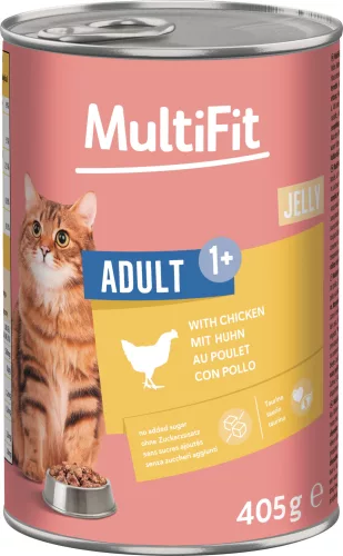 MultiFit macska konzerv zselé adult csirke 6x400g