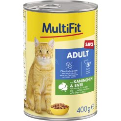 MultiFit macska konzerv szósz adult nyúl&kacsa 6x400g