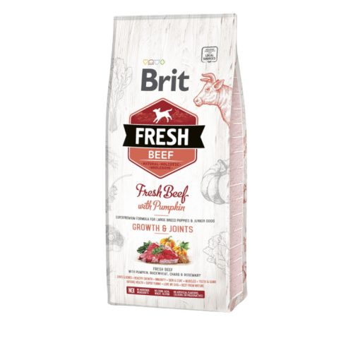 Brit Fresh Large Breed száraz kutyaeledel puppy marha 12kg