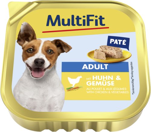 MultiFit Little Dog kutya tálka adult csirke&zöldség 11x150g