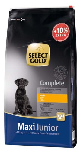 Select Gold Complete száraz kutyaeledel maxi junior csirke 12+1,2kg