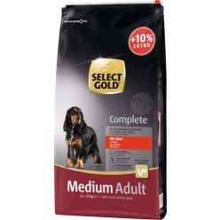   Select Gold Complete száraz kutyaeledel medium adult marha 12+1,2kg
