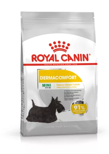 Royal Canin Canine Care Nutrition Mini adult Dermacomfort száraz kutyaeledel 3kg