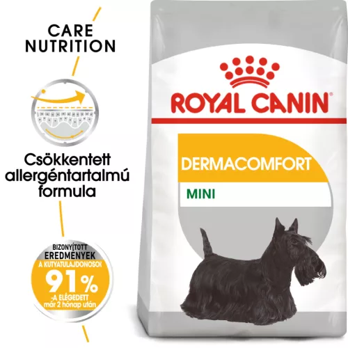 Royal Canin Canine Care Nutrition Mini adult Dermacomfort száraz kutyaeledel 3kg