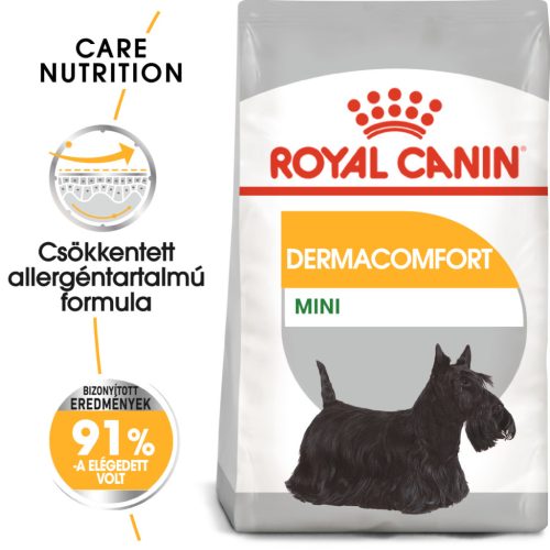 Royal Canin Canine Care Nutrition Mini adult Dermacomfort száraz kutyaeledel 8kg