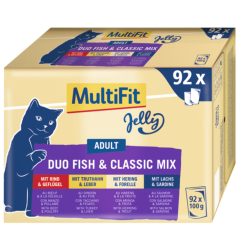 MultiFit JellyDuo macska tasak MP adult halas 92x100g