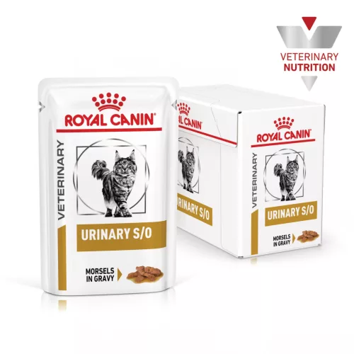 Royal Canin Veterinary Urinary s/o gravy szószos alutasak macskaeledel húgykő ellen 12x85g