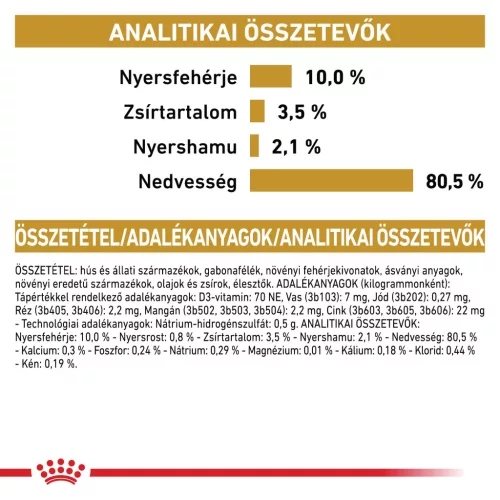 Royal Canin Veterinary Urinary s/o gravy szószos alutasak macskaeledel húgykő ellen 12x85g