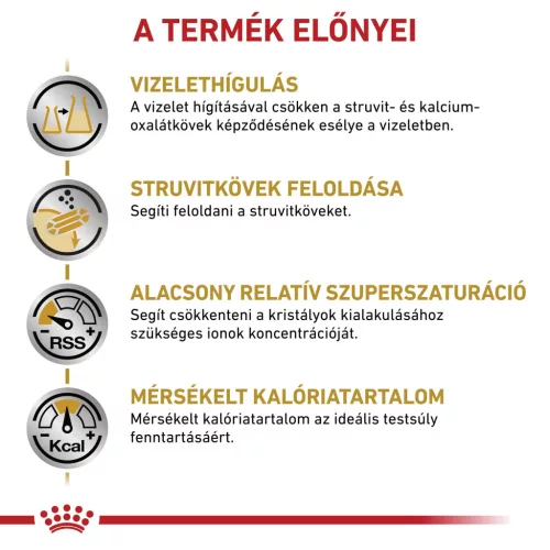 Royal Canin Veterinary Urinary s/o mc alacsony kalória alutasak macskaeledel húgykő 12x85g