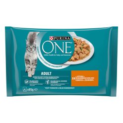 Purina One macska tasak MP adult csirke&zöldbab 4x85g