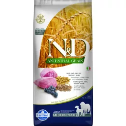   N&D Ancestral Grain Bárány & Áfonya Felnőtt Medium & Maxi Száraz Kutyaeledel 12kg