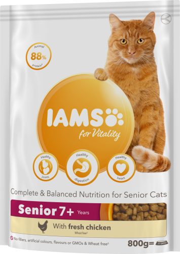 IAMS Vitality macska szárazeledel senior csirke 800g