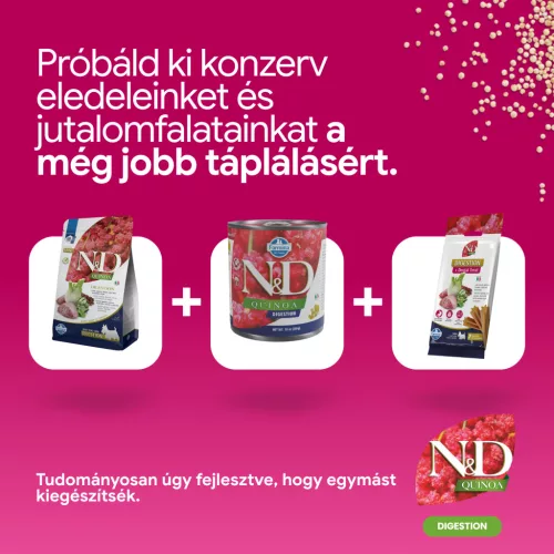 N&D Quinoa Digestion Mini Adult Bárány & Quinoa Száraz Kutyaeledel 800g