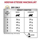 Royal Canin Veterinary Urinary s/o mc alacsony kalória száraz macskaeledel húgykő 3,5kg