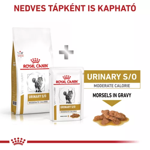 Royal Canin Veterinary Urinary s/o mc alacsony kalória száraz macskaeledel húgykő 7kg
