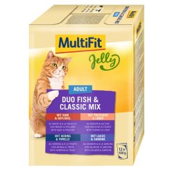 MultiFit JellyDuo macska tasak MP adult halas 12x100g