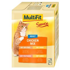 MultiFit Sauce macska tasak MP adult csirke 12x100g