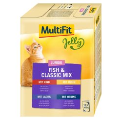 MultiFit Jelly macska tasak MP junior halas 12x100g