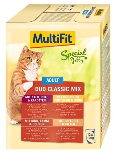 MultiFit Special Jelly Duo Classic macska tasak MP adult mix 12x100g