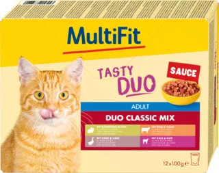 MultiFit SauceDuo macska tasak MP adult húsos 12x100g