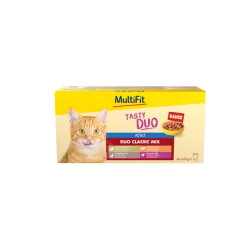 MultiFit Sauce Duo macska tasak MP adult húsos 48x100g