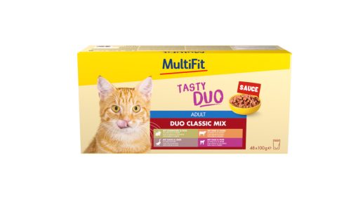 MultiFit Sauce Duo macska tasak MP adult húsos 48x100g