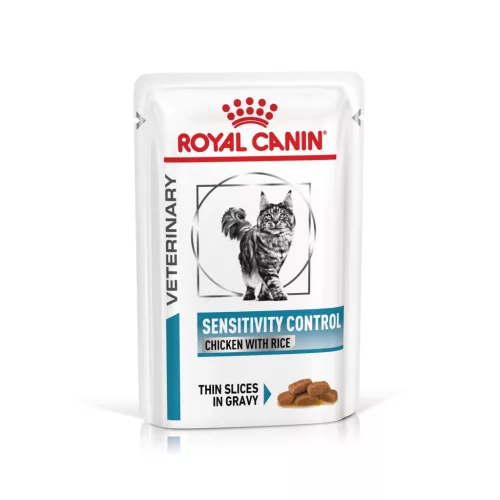Royal Canin Veterinary Sensitivity control válogatott fehérje alutasak macskaeledel 12x85g