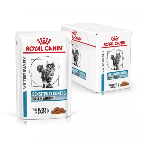 Royal Canin Veterinary Sensitivity control válogatott fehérje alutasak macskaeledel 12x85g