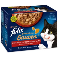 Felix Sensations macska tasak MP hús szószos 12x85g