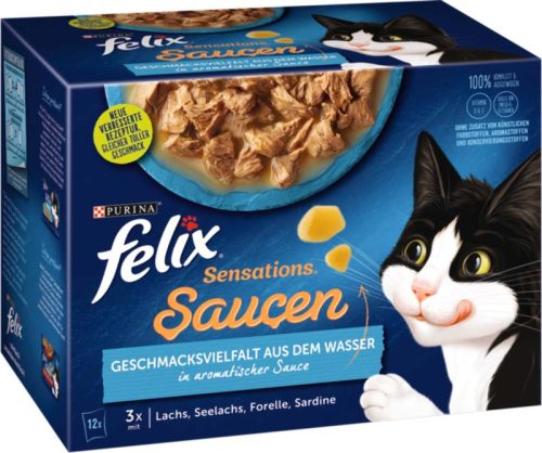 Felix Sensations macska tasak MP hal szószos 12x85g