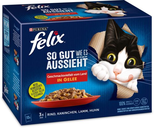 Felix "So gut wie es aussieht" macska tasak MP hús zselés 12x85g