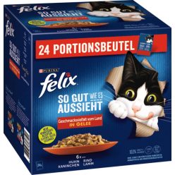   Felix "So gut wie es aussieht" macska tasak MP hús zselés 24x85g