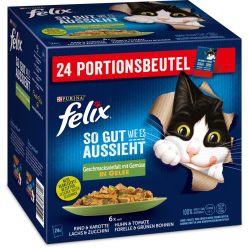   Felix "So gut wie es aussieht" macska tasak MP zöldség zselés 24x85g