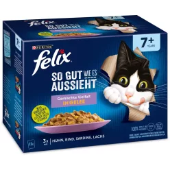   Felix "So gut wie es aussieht" macska tasak MP senior 7+ zöldség 12x85g