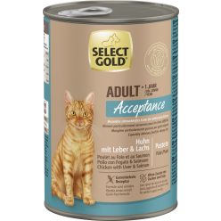 Select Gold Acceptance macska konzerv adult 6x400g