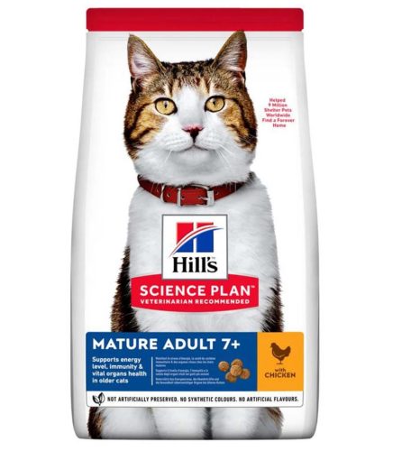 Hill's Science Plan száraz macskaeledel mature adult csirke 3kg