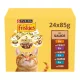 Friskies szószos nedves macskaeledel csirke&bárány&lazac&tonhal 24x85g