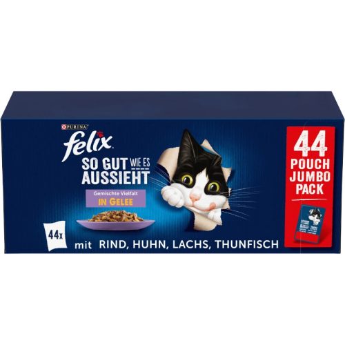 Felix Fantastic tasak macskáknak vegyes ízválogatás szószban MP 44x85g