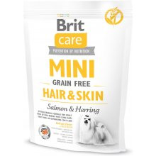 BRIT Mini Grain Free Hair&Skin kutyaeledel lazac&hering 400g