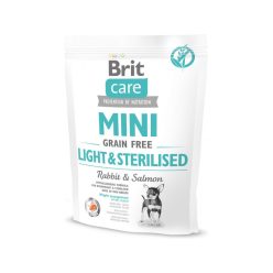   BRIT Mini Grain Free ivartalanított kutya eledel nyúl&lazac 400g