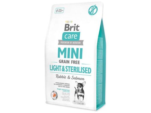 BRIT Mini Grain Free ivartalanított kutya eledel nyúl&lazac 2kg