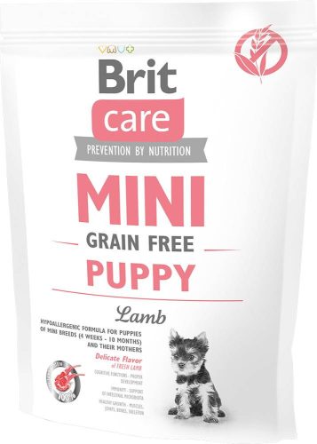 BRIT Mini Grain Free puppy kutyaeledel bárány 400g